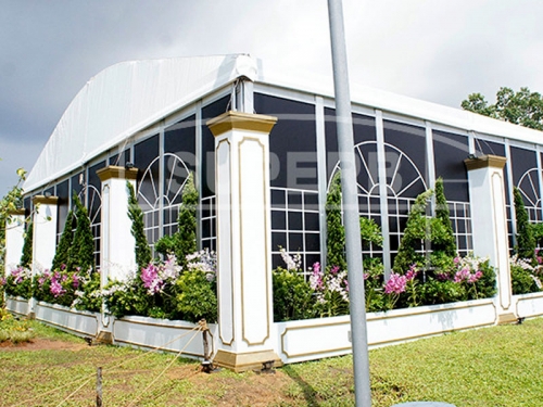 tenda de evento ao ar livre branco gardent em singpore